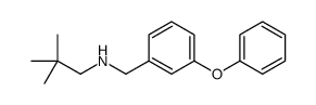 2,2-dimethyl-N-[(3-phenoxyphenyl)methyl]propan-1-amine结构式