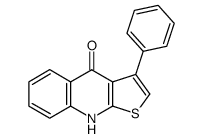 3-Phenyl-thieno<2,3-b>chinolin-4-on Structure