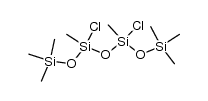 3,5-Dichlor-1,1,1,3,5,7,7,7-octamethyltetrasiloxan结构式