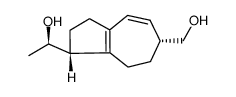 (R)-1-((1R,6R)-6-hydroxymethyl-1,2,3,6,7,8-hexahydro-azulen-1-yl)-ethanol结构式