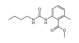 2-(3-Butyl-ureido)-6-methyl-benzoic acid methyl ester Structure