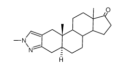1'-methyl-1'H-androstano[3,2-c]pyrazol-17-one结构式