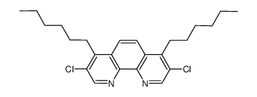 4,7-dihexyl-3,8-dichloro-1,10-phenanthroline结构式