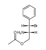 acetic acid-((2RS,3RS)-2-amino-3-bromo-3-phenyl-propyl ester)结构式