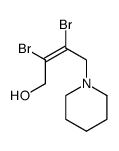 (E)-2,3-dibromo-4-piperidin-1-ylbut-2-en-1-ol结构式
