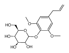 4-Allyl-2,6-dimethoxyphenyl glucoside结构式