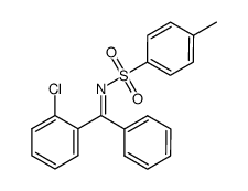 N-((2-chlorophenyl)(phenyl)methylene)-4-methylbenzenesulfonamide结构式