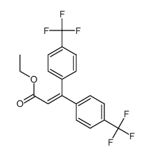 ethyl 3,3-bis(4-(trifluoromethyl)phenyl)acrylate结构式
