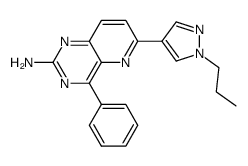 4-phenyl-6-(1-propyl-1H-pyrazol-4-yl)pyrido[3,2-d]pyrimidin-2-ylamine Structure