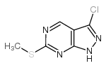 3-Chloro-6-(methylthio)-1H-pyrazolo[3,4-d]pyrimidine Structure