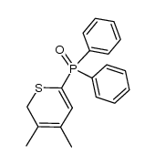 3,4-dimethyl-6-(diphenylphosphoryl)-2H-thiopyran Structure