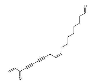 16-oxo-octadeca-9c,17-diene-12,14-diynal结构式
