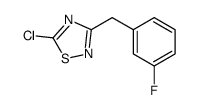 5-Chloro-3-[(3-fluorophenyl)methyl]-1,2,4-thiadiazole, 1-[(5-Chloro-1,2,4-thiadiazol-3-yl)methyl]-3-fluorobenzene图片