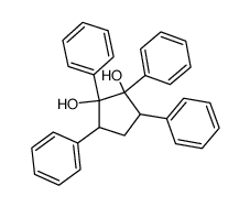 1,2,3,5-tetraphenyl-cyclopentane-1,2-diol结构式