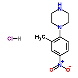 1-(2-METHYL-4-NITRO-PHENYL)-PIPERAZINE, HYDROCHLORIDE结构式