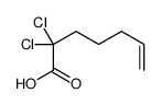 2,2-dichlorohept-6-enoic acid Structure