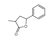 3-methyl-5-phenyl-tetrahydrofuran-2-one结构式