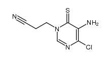 1-Cyanoethyl-5-amino-4-chloro-1,6-dihydropyrimidinethione-6 Structure