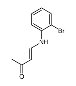 4-(2-bromoanilino)but-3-en-2-one结构式