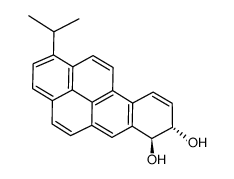 trans-7,8-dihydroxy-7,8-dihydro-1-isopropylbenzopyrene结构式
