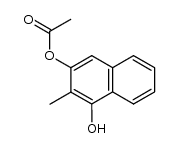 3-acetoxy-2-methyl-1-naphthol结构式