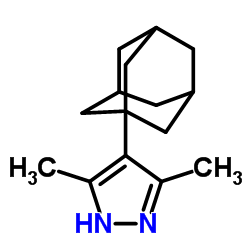 4-(1-adamantyl)-3,5-dimethyl-1H-pyrazole结构式