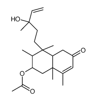 [4-(3-hydroxy-3-methylpent-4-enyl)-3,4,8,8a-tetramethyl-6-oxo-2,3,4a,5-tetrahydro-1H-naphthalen-2-yl] acetate结构式