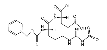 N-(Nα-benzyloxycarbonyl-Nω-nitro-L-arginyl)-L-glutamic acid Structure