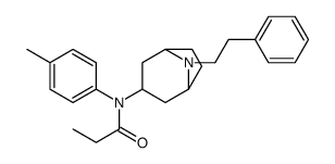 N-(4-methylphenyl)-N-[8-(2-phenylethyl)-8-azabicyclo[3.2.1]octan-3-yl]propanamide结构式