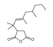 3-(2,4,6-trimethylnon-3-en-2-yl)oxolane-2,5-dione结构式