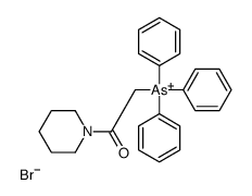 (2-oxo-2-piperidin-1-ylethyl)-triphenylarsanium,bromide Structure