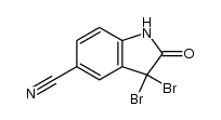 3,3-dibromo-2-oxoindoline-5-carbonitrile Structure