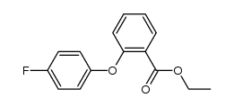 2-(4-fluoro-phenoxy)-benzoic acid ethyl ester结构式