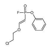 [2-(2-chloroethoxy)ethenyl-fluorophosphoryl]oxybenzene Structure