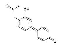 5-(4-oxocyclohexa-2,5-dien-1-ylidene)-2-(2-oxopropyl)-1,2,4-triazin-3-one Structure