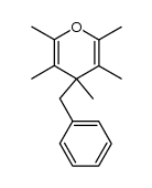 4-benzyl-2,3,4,5,6-pentamethyl-4H-pyran Structure