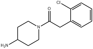 1-(4-aminopiperidin-1-yl)-2-(2-chlorophenyl)ethan-1-one结构式
