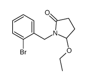 1-[(2-bromophenyl)methyl]-5-ethoxypyrrolidin-2-one结构式