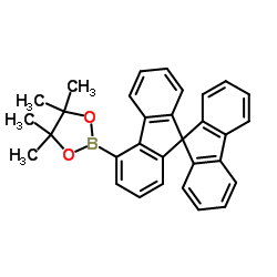 9,9'-Spirobi[9H-fluoren]-4-ylboronic acid pinacol ester Structure