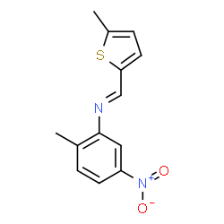 (2-methyl-5-nitrophenyl)[(5-methyl-2-thienyl)methylene]amine结构式