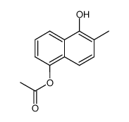 2-Methyl-1,5-naphthalindiol-5-acetat结构式