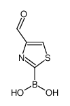 B-(4-甲酰基-2-噻唑)硼酸结构式