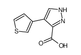 4-thiophen-3-yl-1H-pyrazole-5-carboxylic acid Structure