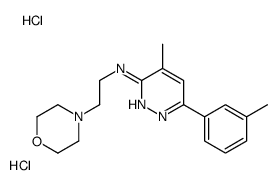 4-methyl-6-(3-methylphenyl)-N-(2-morpholin-4-ylethyl)pyridazin-3-amine,dihydrochloride结构式