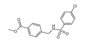 methyl 4-[(4-chlorophenylsulfonamido)methyl]benzoate Structure