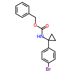 Benzyl [1-(4-bromophenyl)cyclopropyl]carbamate Structure
