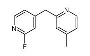 2-氟-4-((4-甲基吡啶-2-基)甲基)吡啶结构式