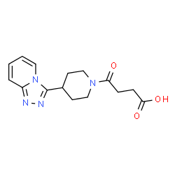 4-(4-([1,2,4]triazolo[4,3-a]pyridin-3-yl)piperidin-1-yl)-4-oxobutanoic acid Structure