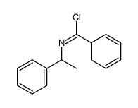 N-(1-phenylethyl)benzenecarboximidoyl chloride结构式