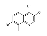 3-Chloro-4,7-dibromo-8-methylquinoline Structure